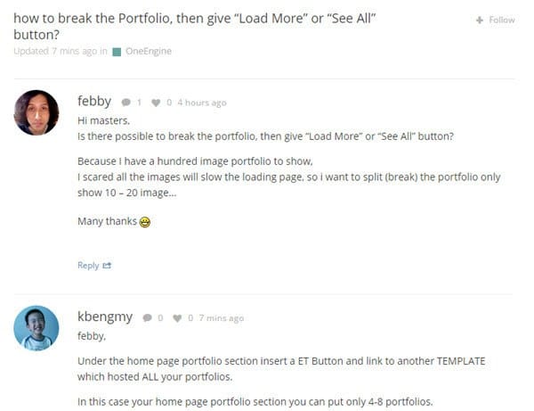Hỏi đáp tại EngineThemes Forum