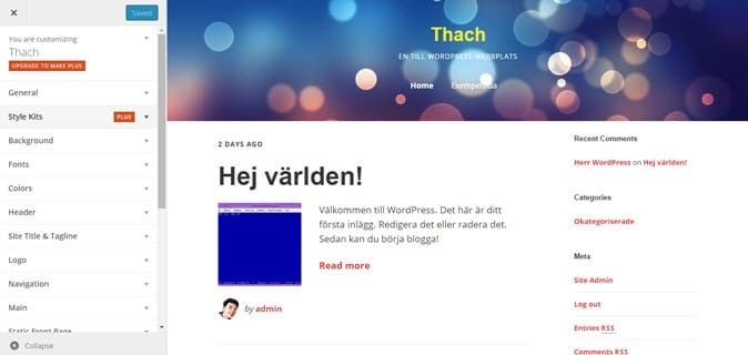 make-theme-customizer