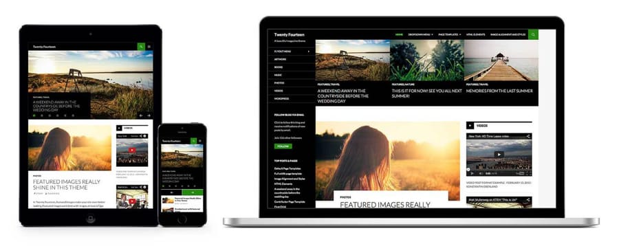 Theme Twenty Fourteen ra mắt từ phiên bản WordPress 3.8
