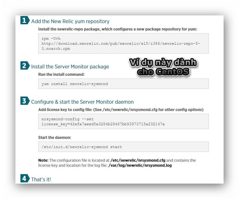 Hướng dẫn cài đặt NewRelic lên máy chủ