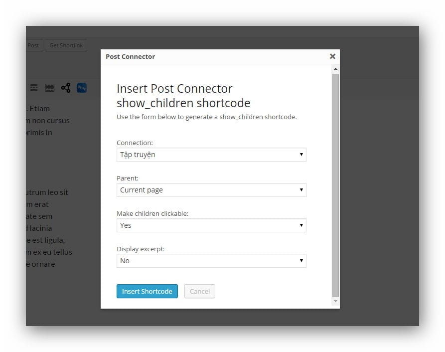 postconnector-showchildpostshortcode