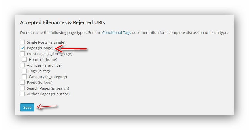 wp-supercache-excludepage