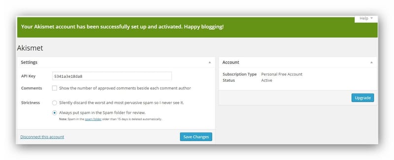 Hướng dẫn cài đặt plugin Akismet để chống spam