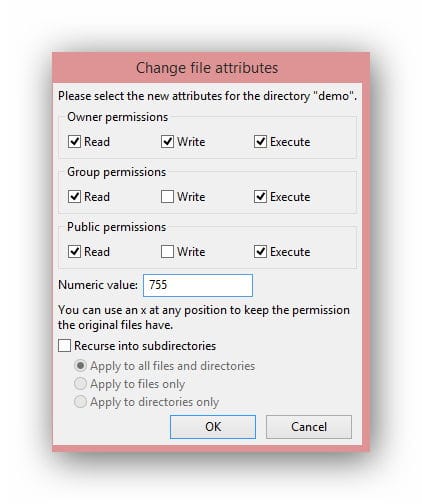 cpanel-chmod-ftp