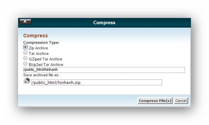 cpanel-compressfile2
