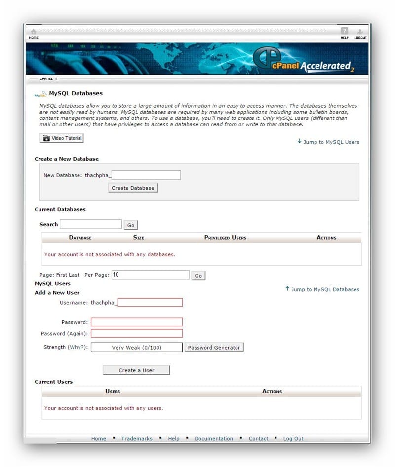 cpanel-database