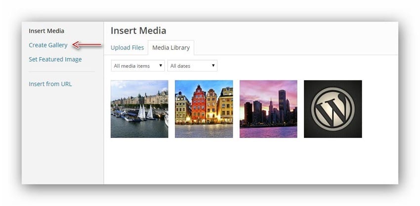 create-gallery-wordpress