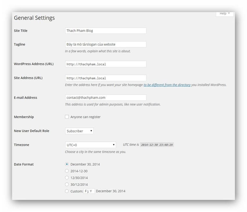 general-setting-wordpress