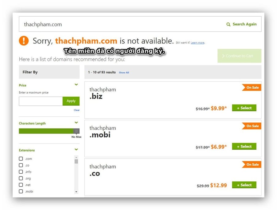 godaddy-domain-not-available