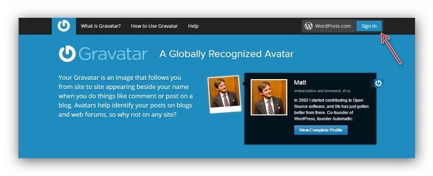 sign-in-gravatar