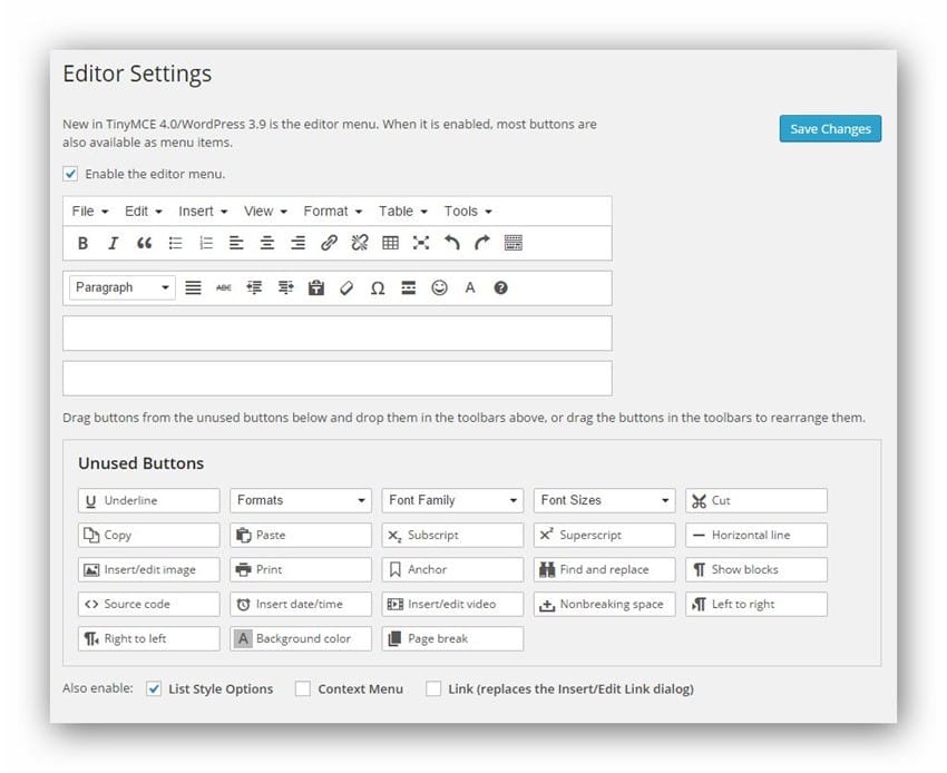 tinymceadvanced-settings