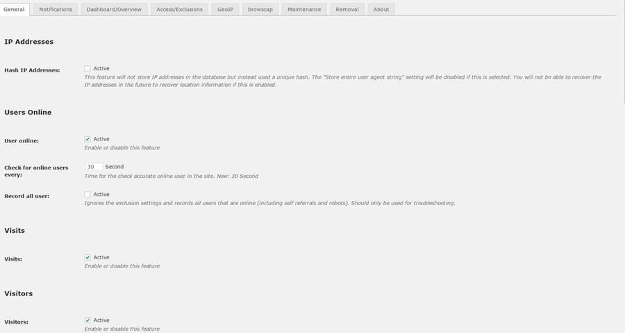 wp-statistics-settings