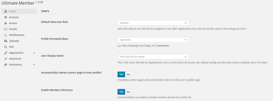 ultimatemember-settings