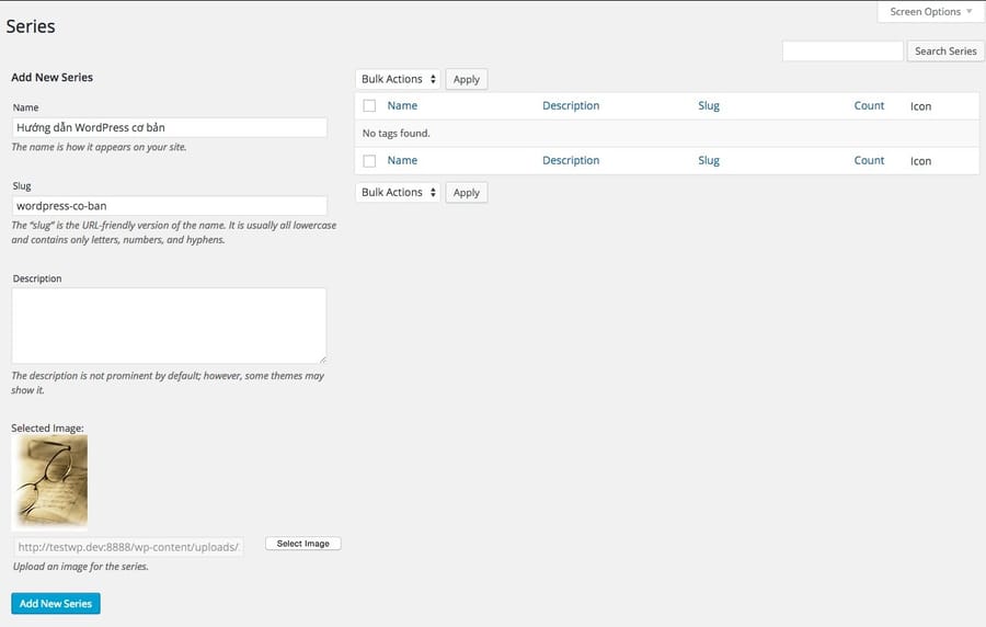 organizeseries-manage