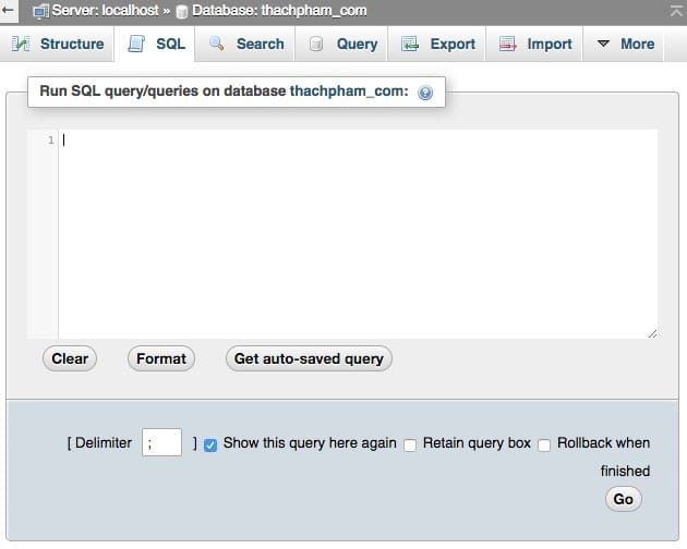 phpmyadmin-sql-command