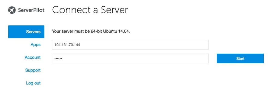 ServerPilot-ConnectServer