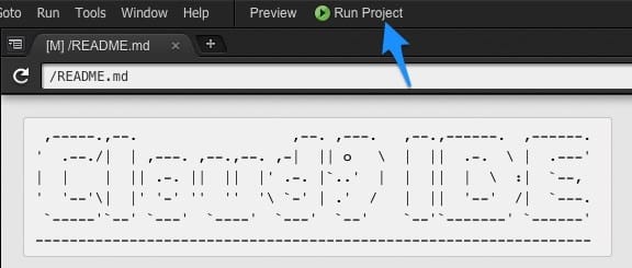 cloud9-runproject