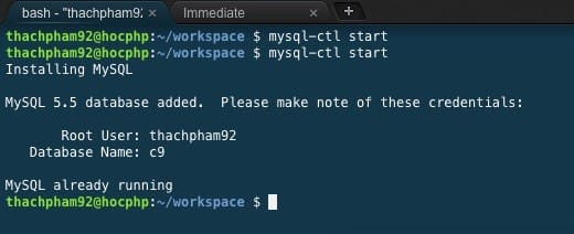 cloud9-startmysql
