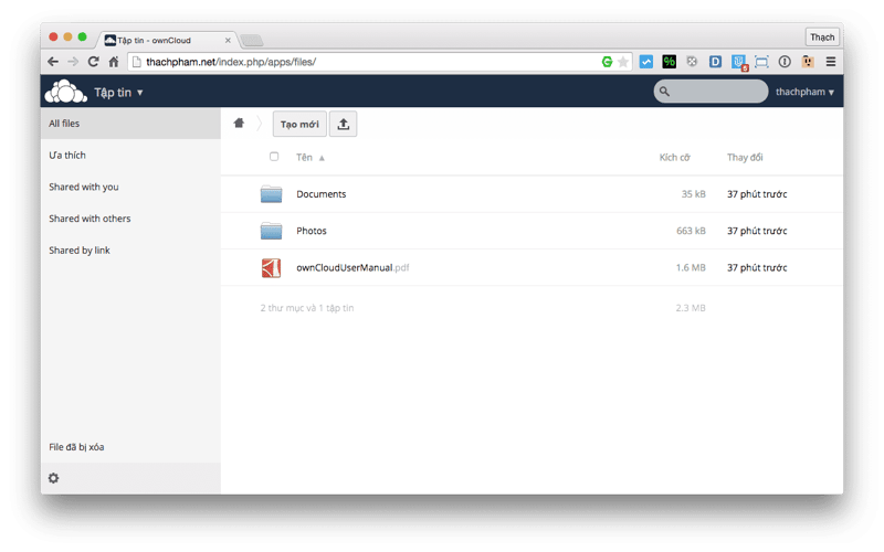 ownCloud – Tự làm lưu trữ đám mây trên máy chủ