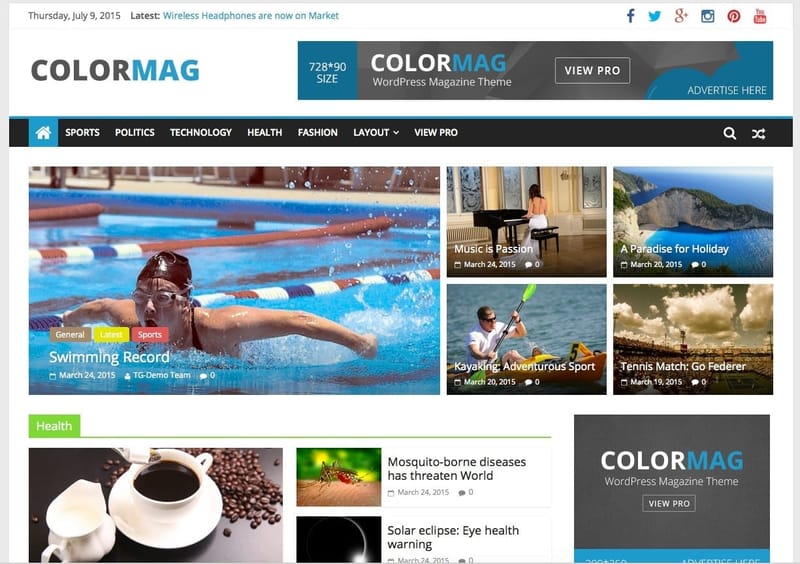 12 themes WordPress miễn phí đẹp nhất tháng 6/2015