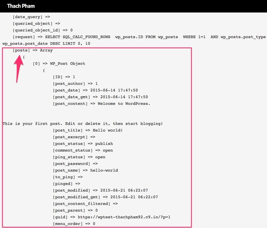 wp-query-postobject