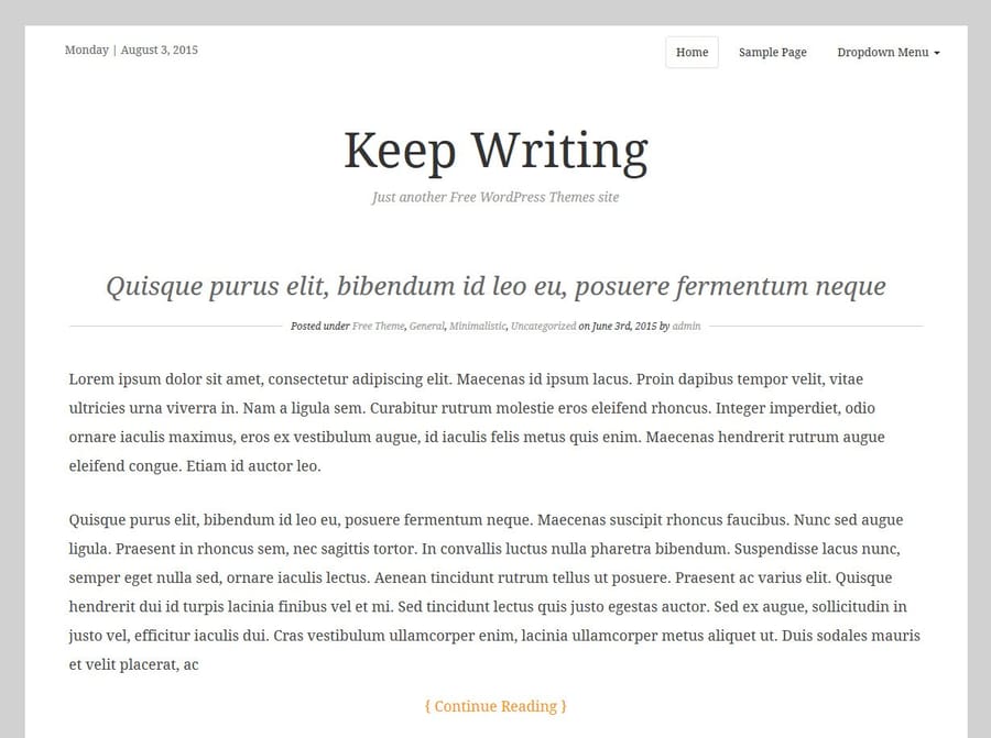 keepwriting-theme