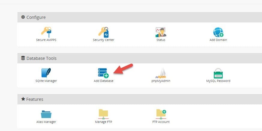 ampps-add-database