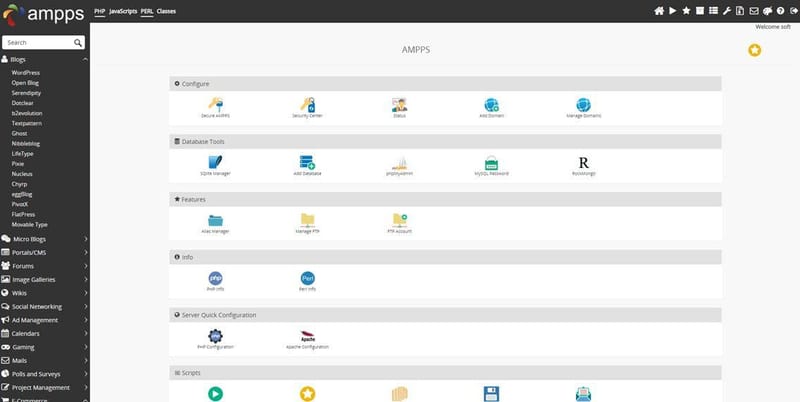 Tạo localhost chuyên nghiệp với Ampps