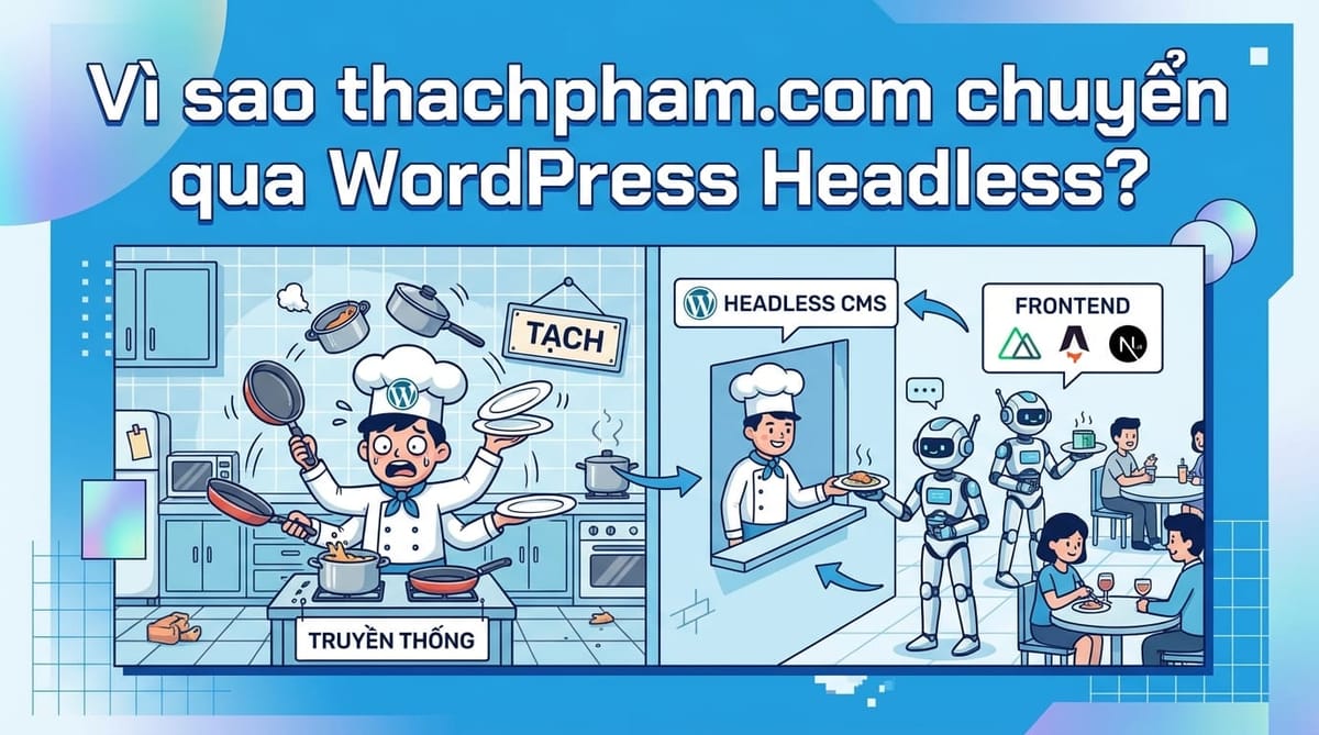Mình đã chuyển thachpham.com qua headless ra sao? Kinh nghiệm thực tế từ A đến Z